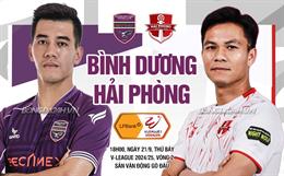 Nhận định Bình Dương vs Hải Phòng (18h00 ngày 21/9): Cơ hội cho chủ nhà